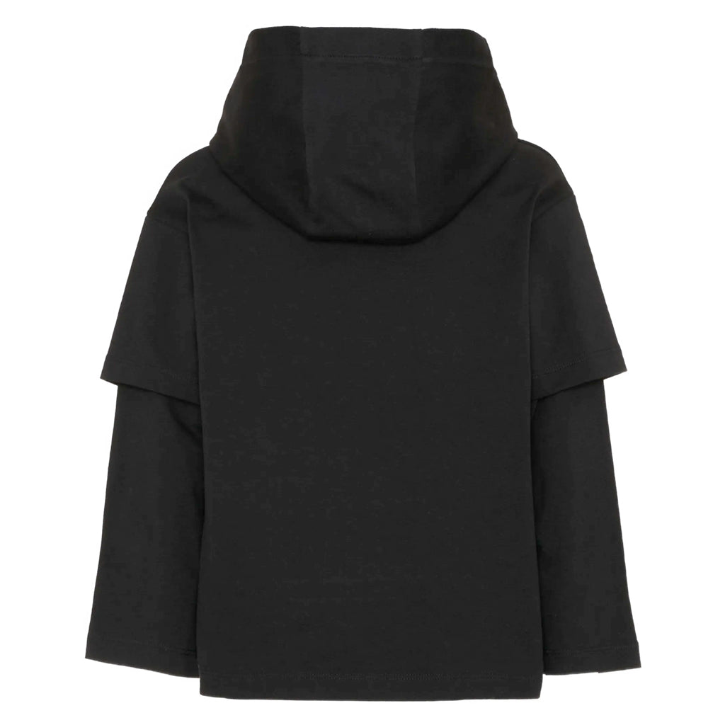 Balmain Kids Hooded Logo Top