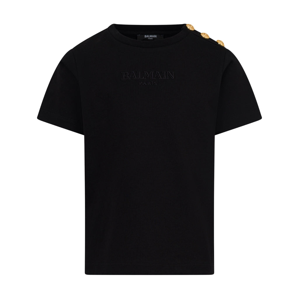 Balmain Kids Logo Top With Buttons