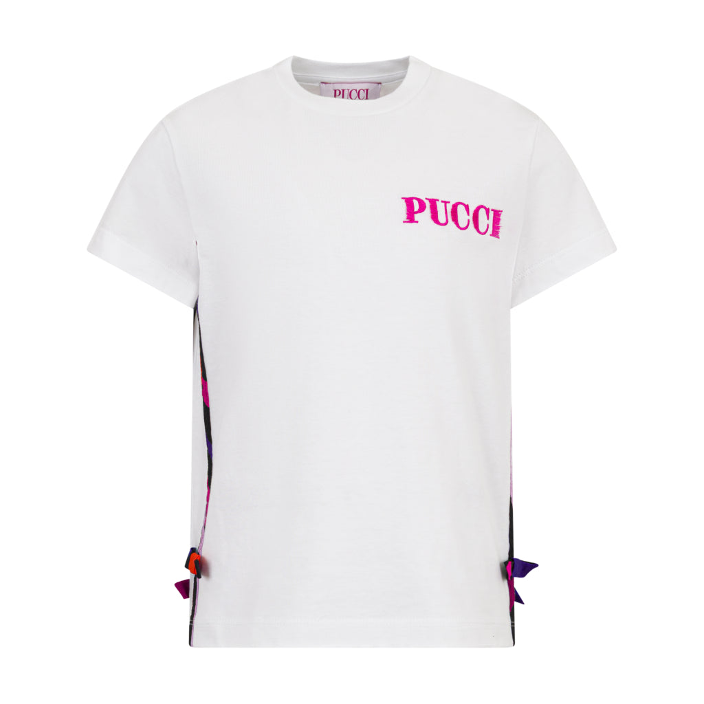 Pucci Junior Logo Print T-shirt