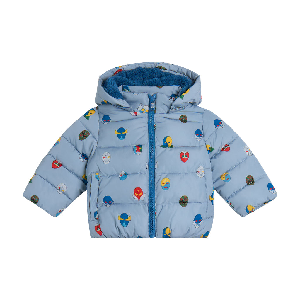 Stella McCartney Kids Super Hero Print Puffer Jacket