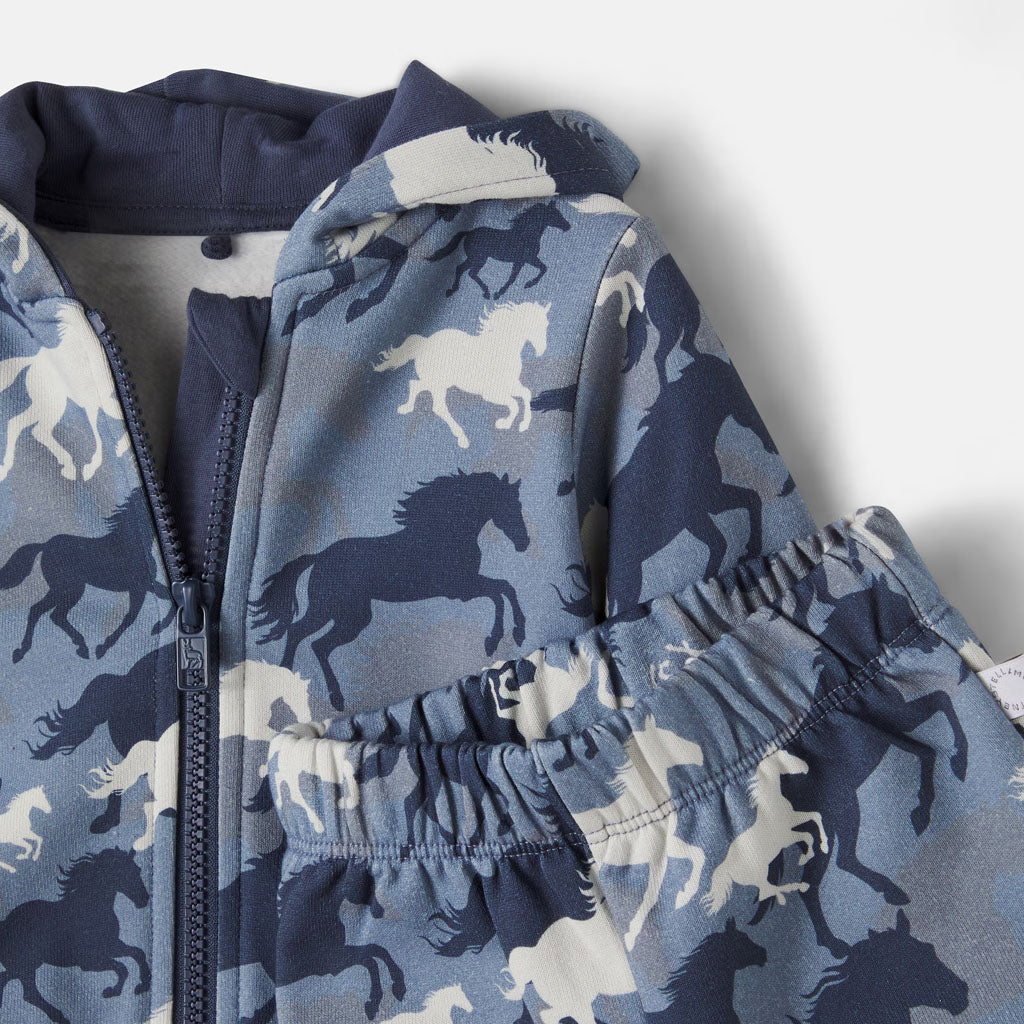Stella McCartney Kids Horse Camo Print Fleece Tracksuit Set