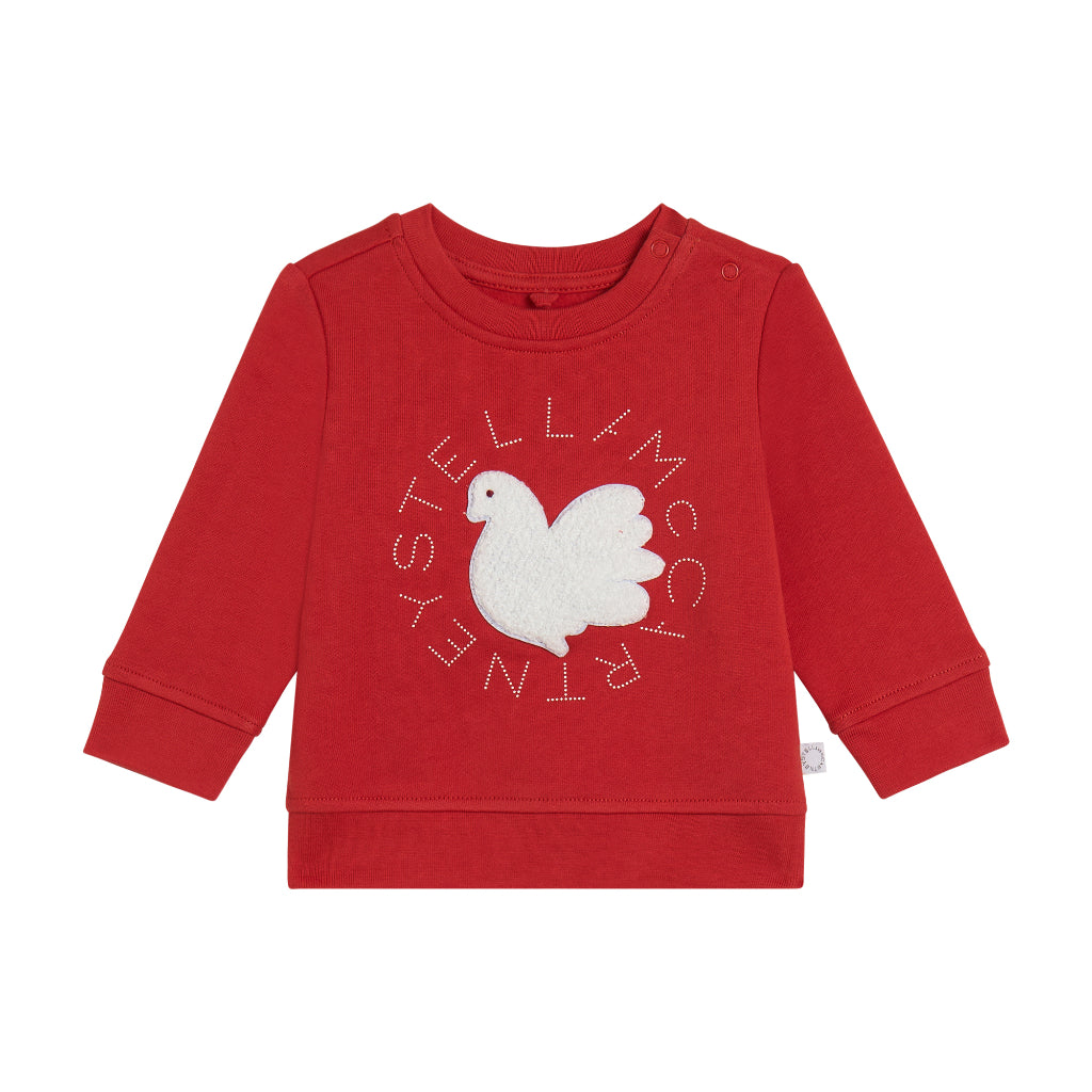 Stella McCartney Kids Love Bird Fleece Sweatshirt