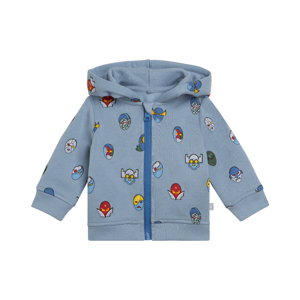 Stella McCartney Kids Super Hero Print Fleece Cardigan