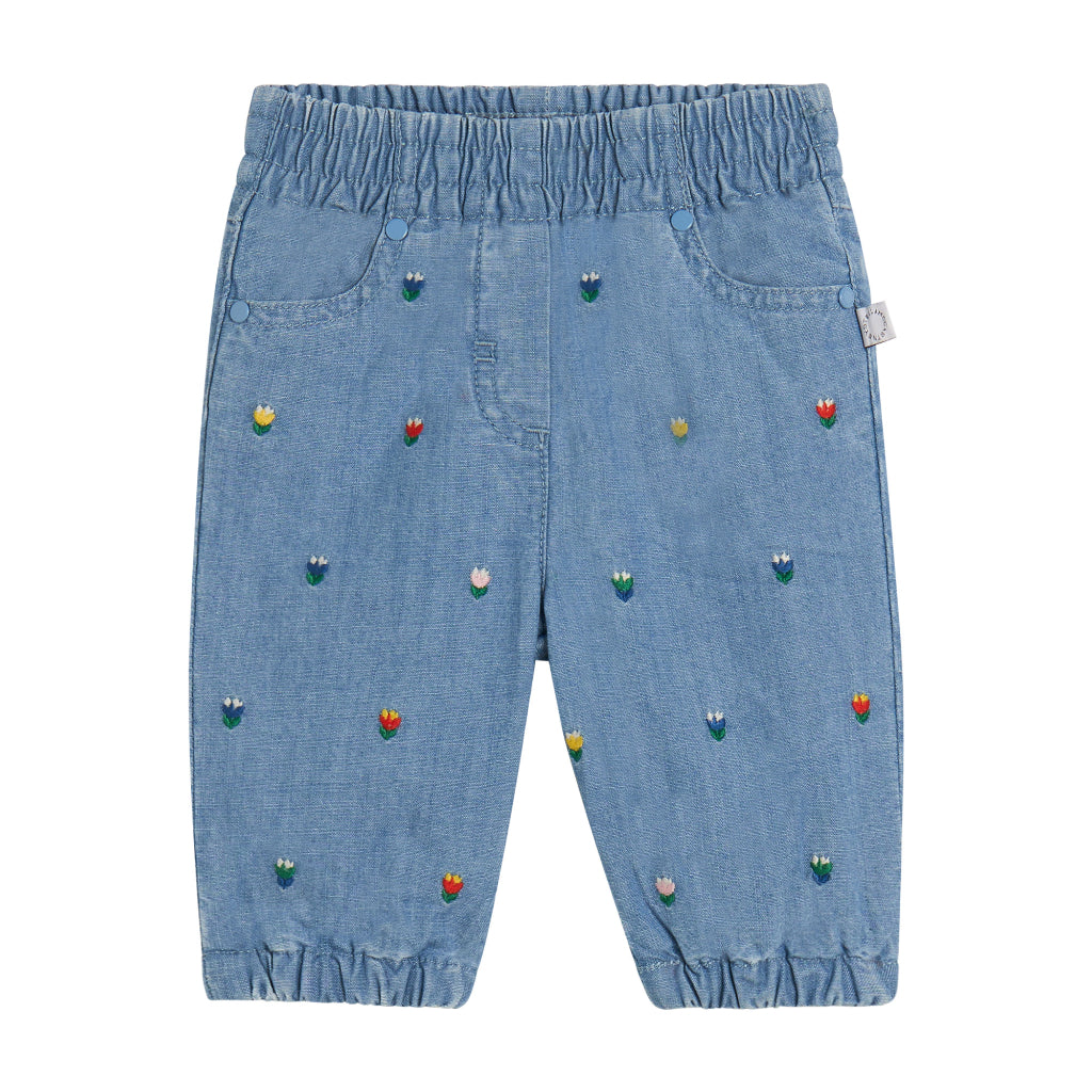 Stella McCartney Kids Mini Tulip Embroidered Trousers
