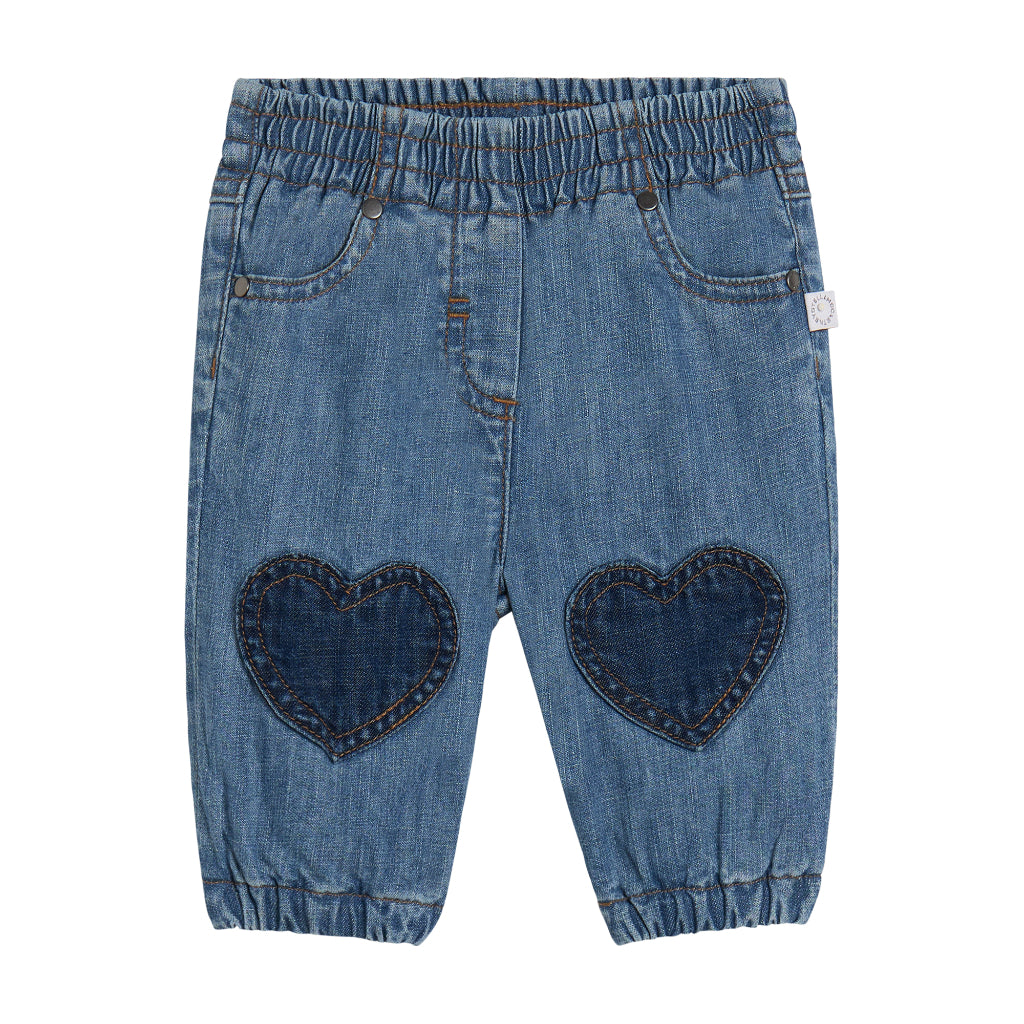 Stella McCartney Kids Love Print Denim Trousers