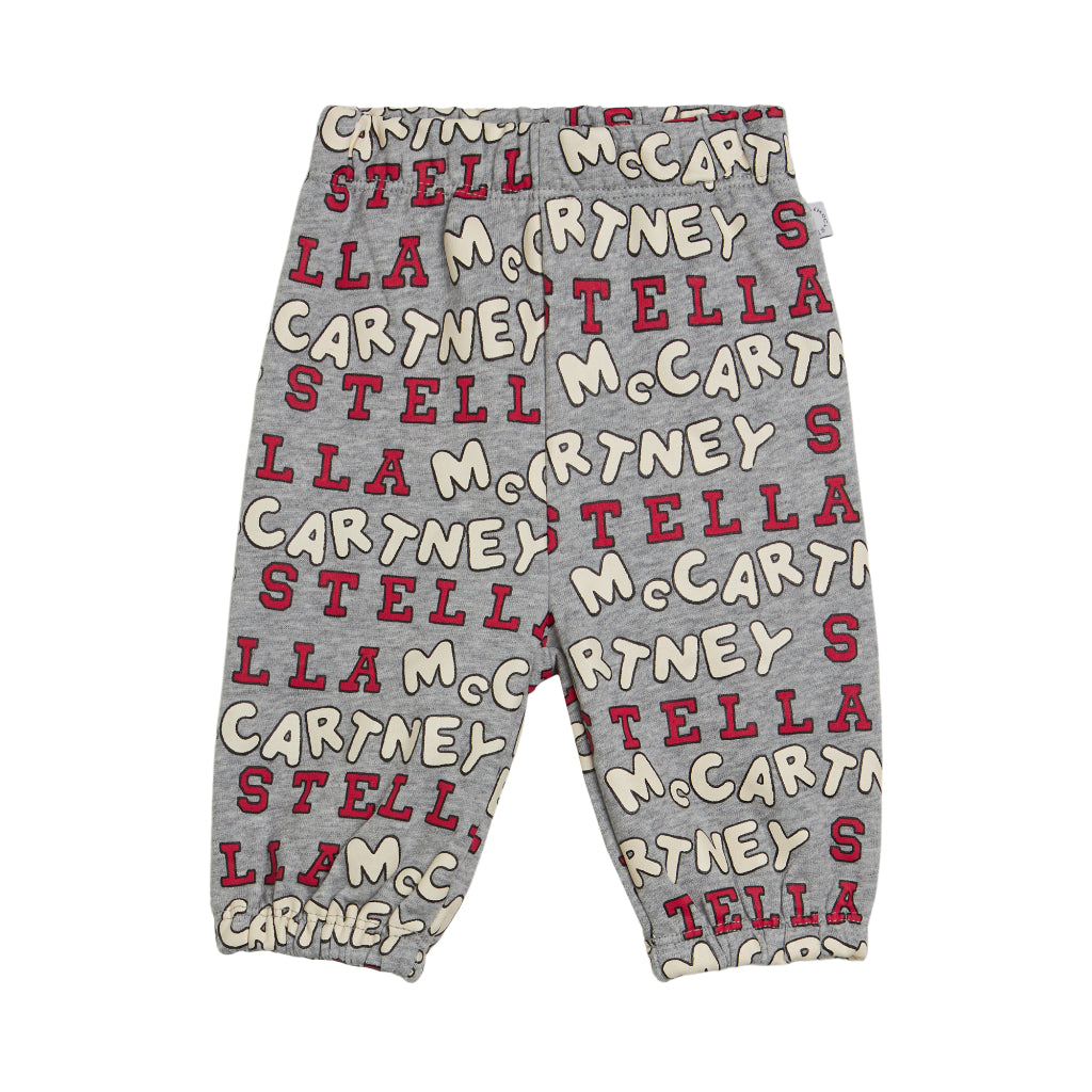 Stella McCartney Kids Smc Text Print Fleece Joggers