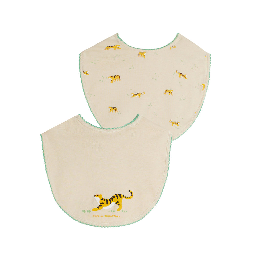 Stella McCartney Kids Tiger Print Bibs Set