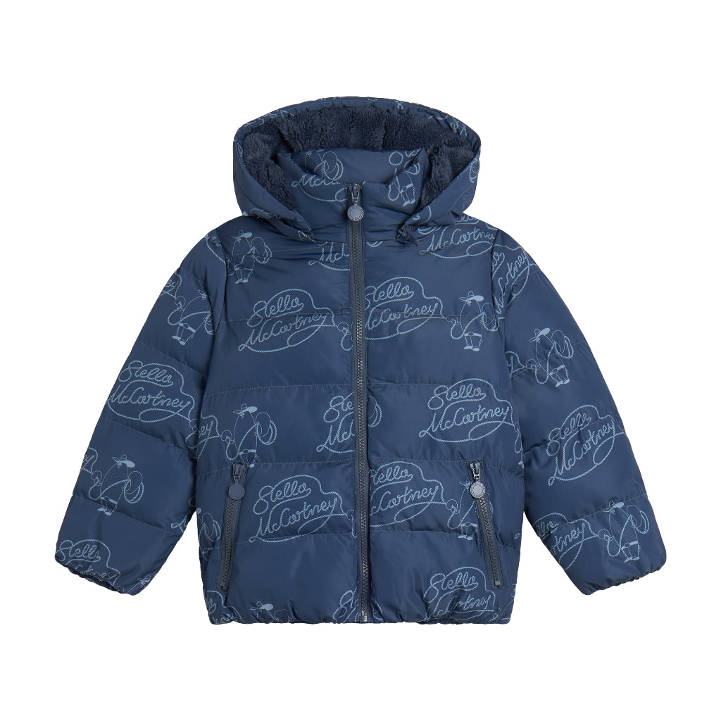 Stella McCartney Kids Lasso Print Puffer Jacket