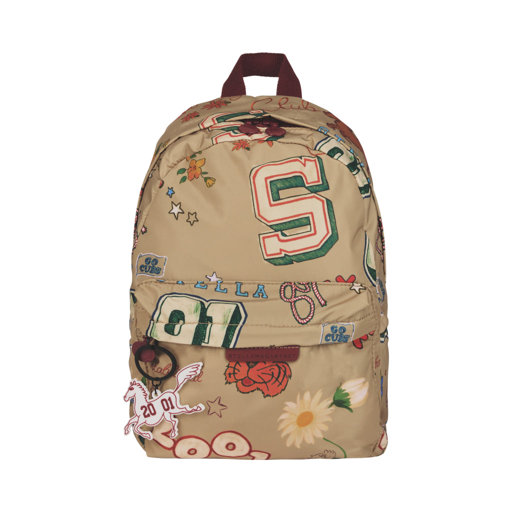 Stella McCartney Kids Collegiate Print Backpack