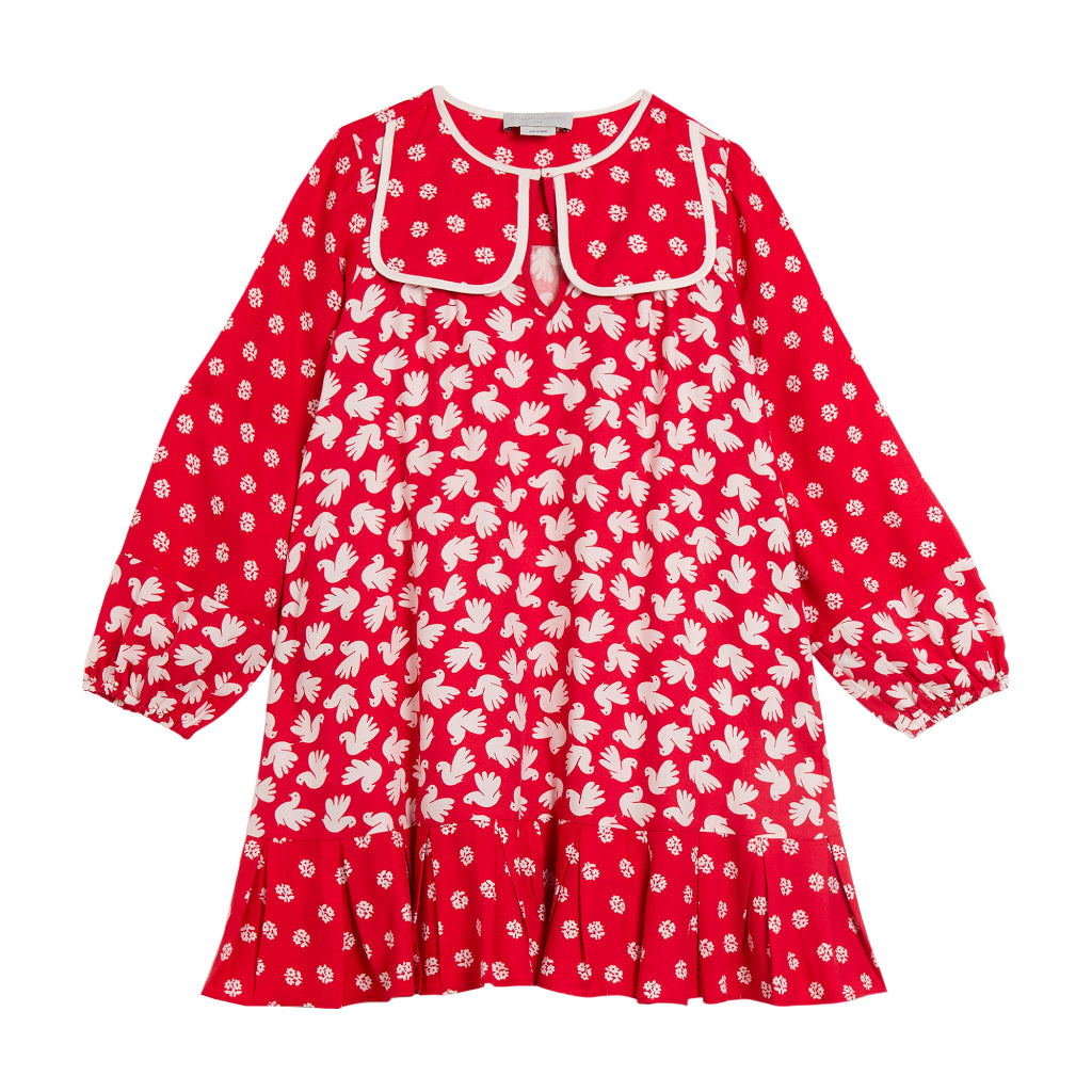 Stella McCartney Kids Bird Print Woven Dress