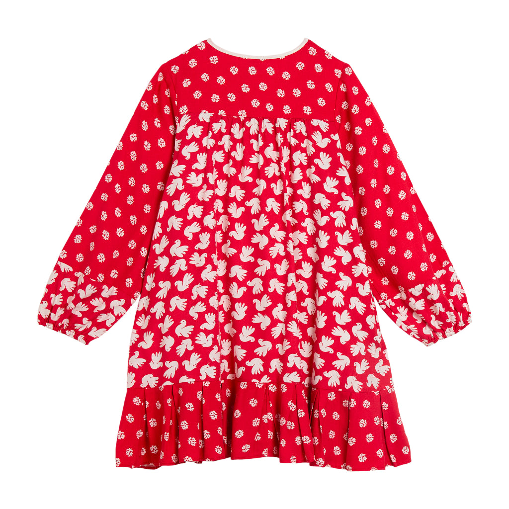 Stella McCartney Kids Bird Print Woven Dress