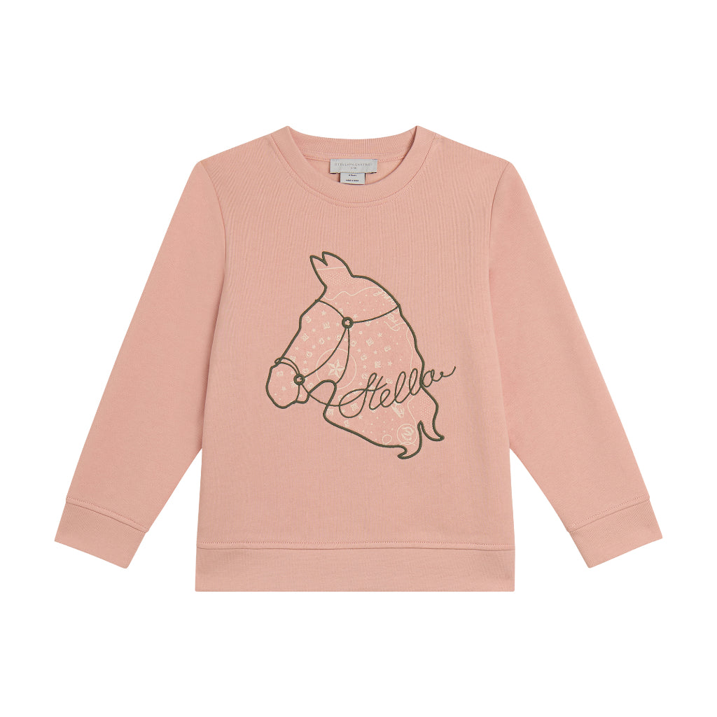Stella McCartney Kids Horse Fleece Sweatshirt