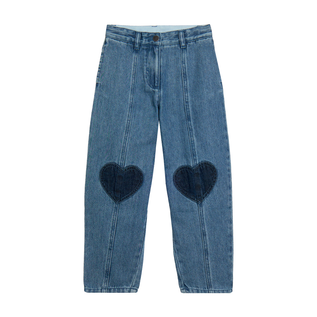 Stella McCartney Kids Love Print Denim Trousers