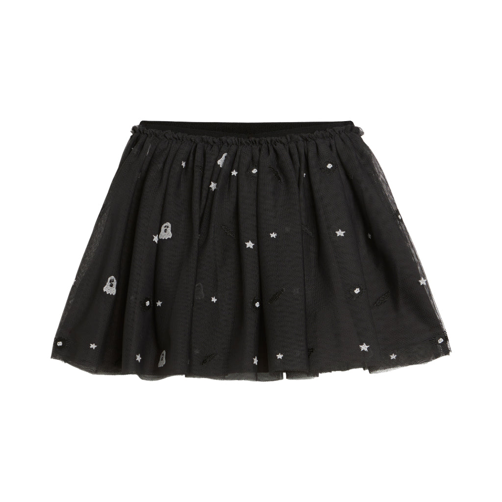 Stella McCartney Kids Tulle Halloween Embroidered Skirt