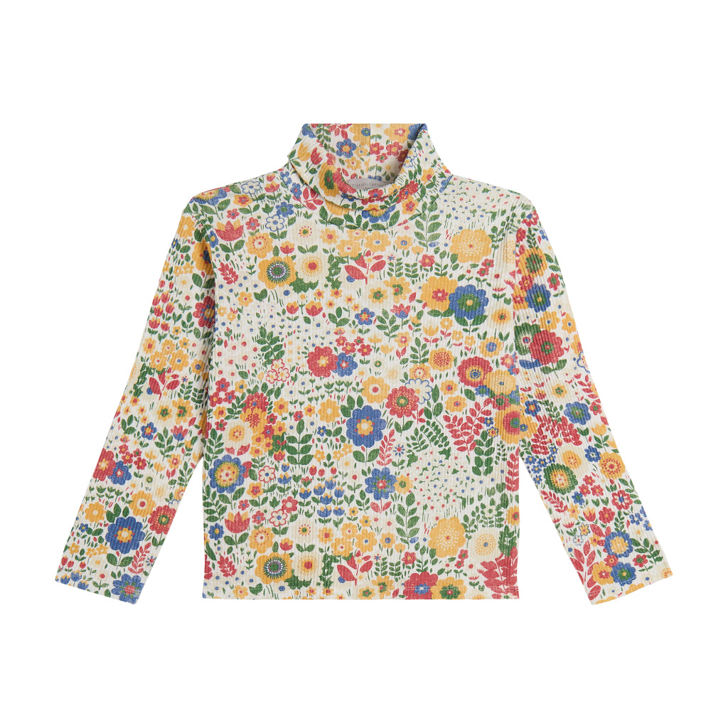 Stella McCartney Kids Flower Print Turtleneck Top
