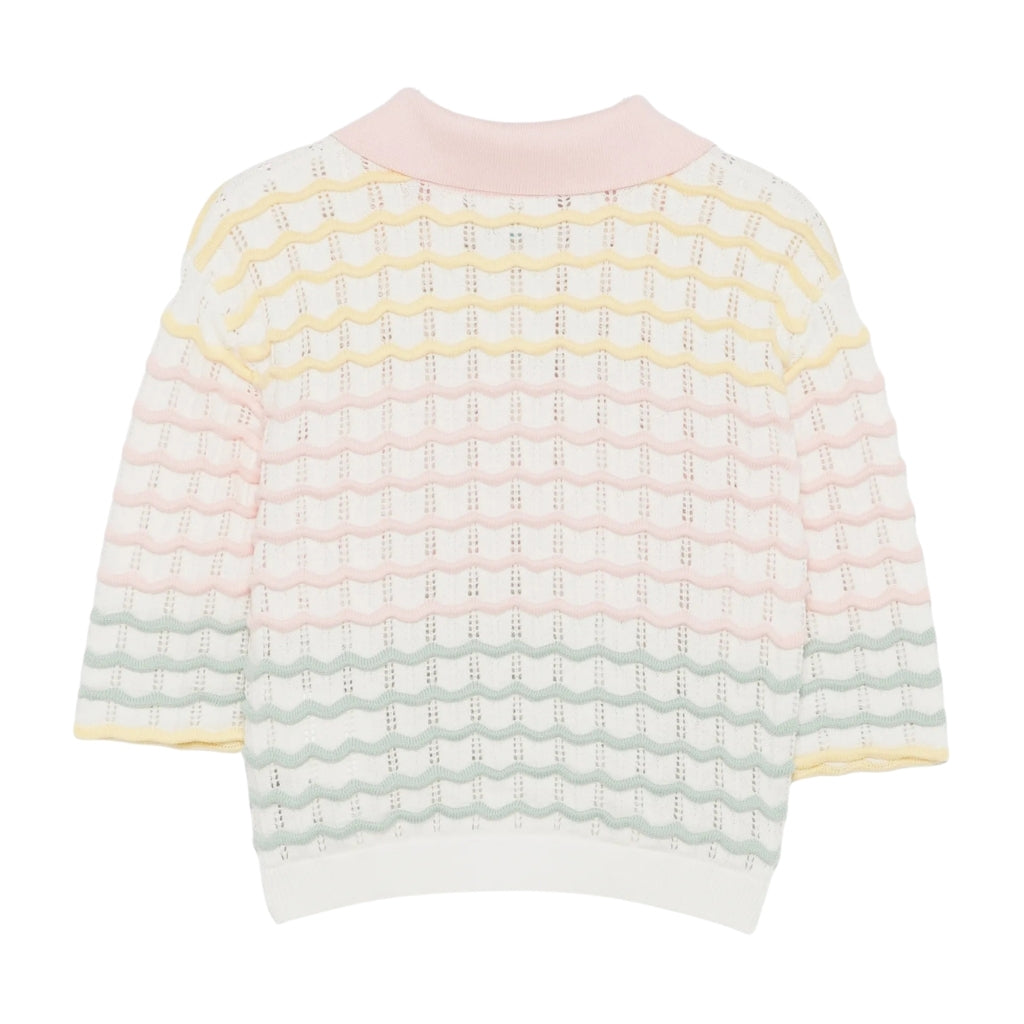 Fendi Kids Knit Polo Shirt Cardigan