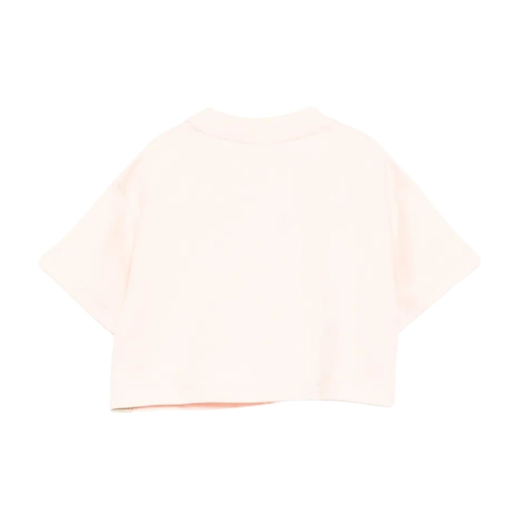 Fendi Kids Logo Cropped T-shirt