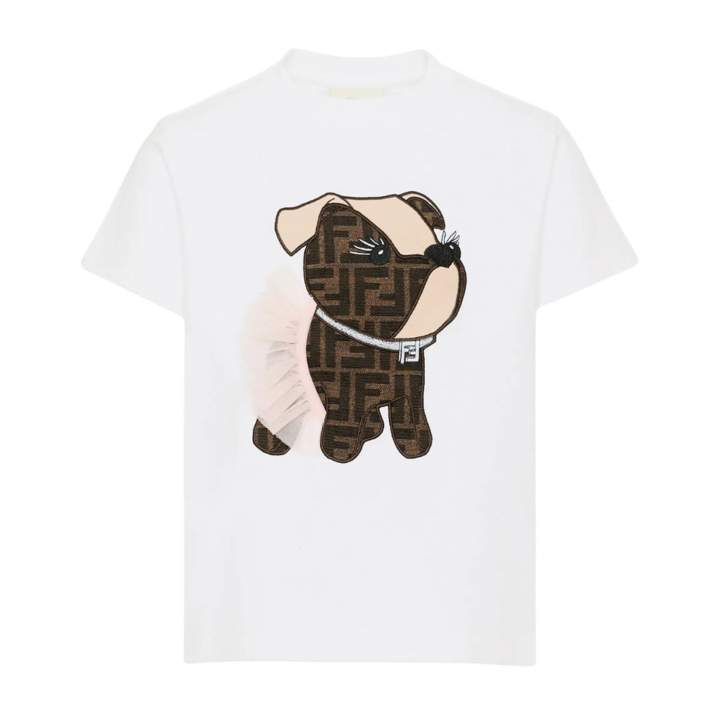 Fendi Kids FF Dog T-shirt