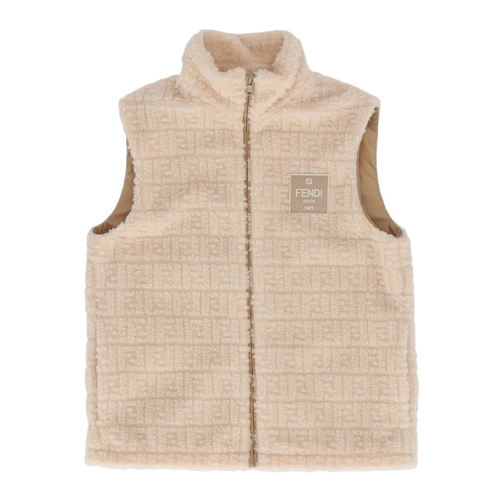 Fendi Kids FF Teddy Vest