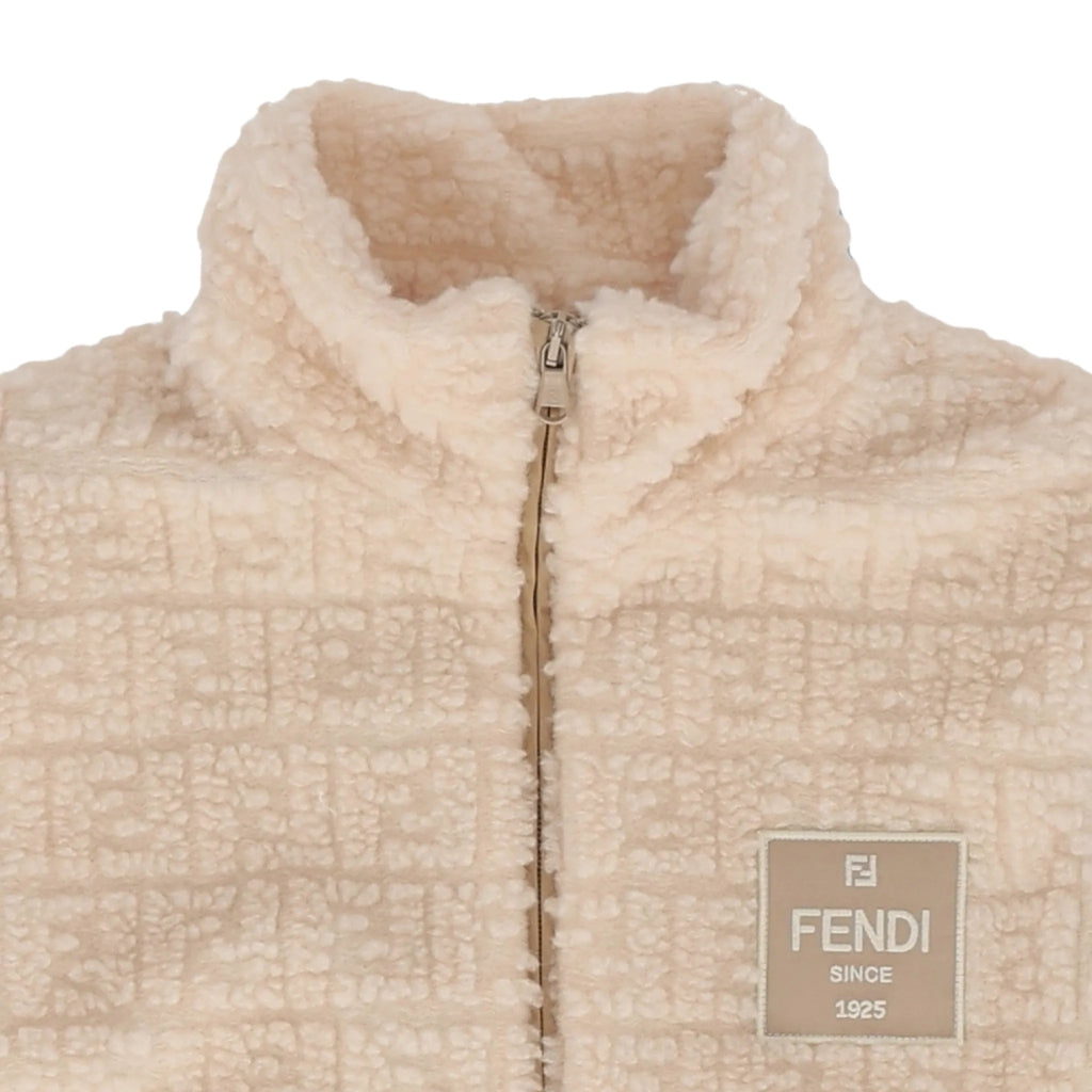 Fendi Kids FF Teddy Vest