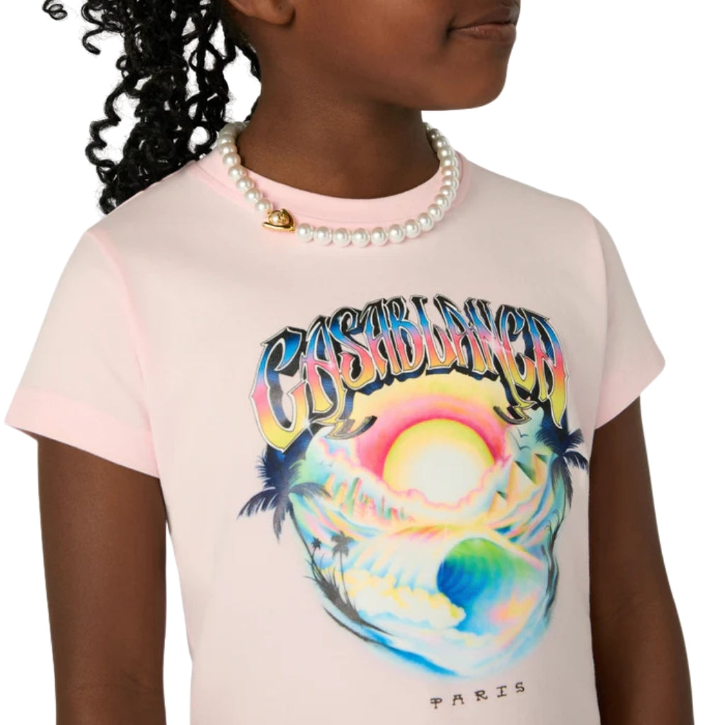 Casablanca Kids Girls Printed T-shirt Dress