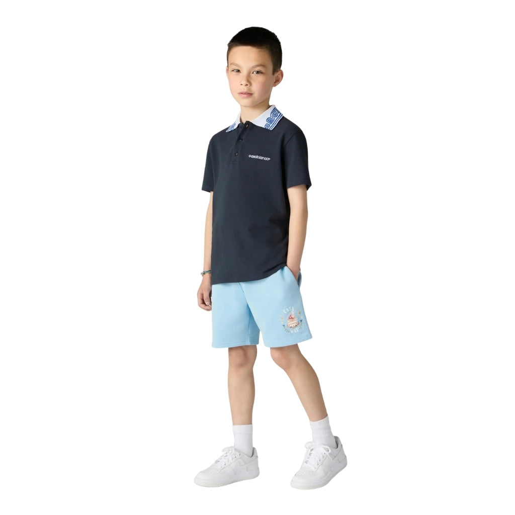 Casablanca Kids Boys Waves Collar Polo
