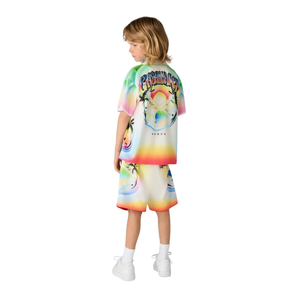 Casablanca Kids Kids Short Sleeve Cotton Shirt