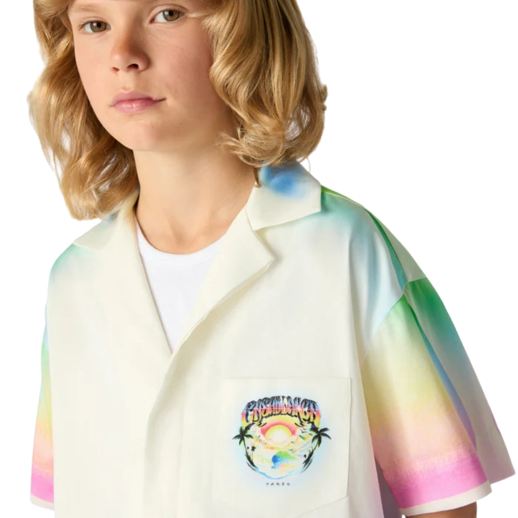 Casablanca Kids Kids Short Sleeve Cotton Shirt