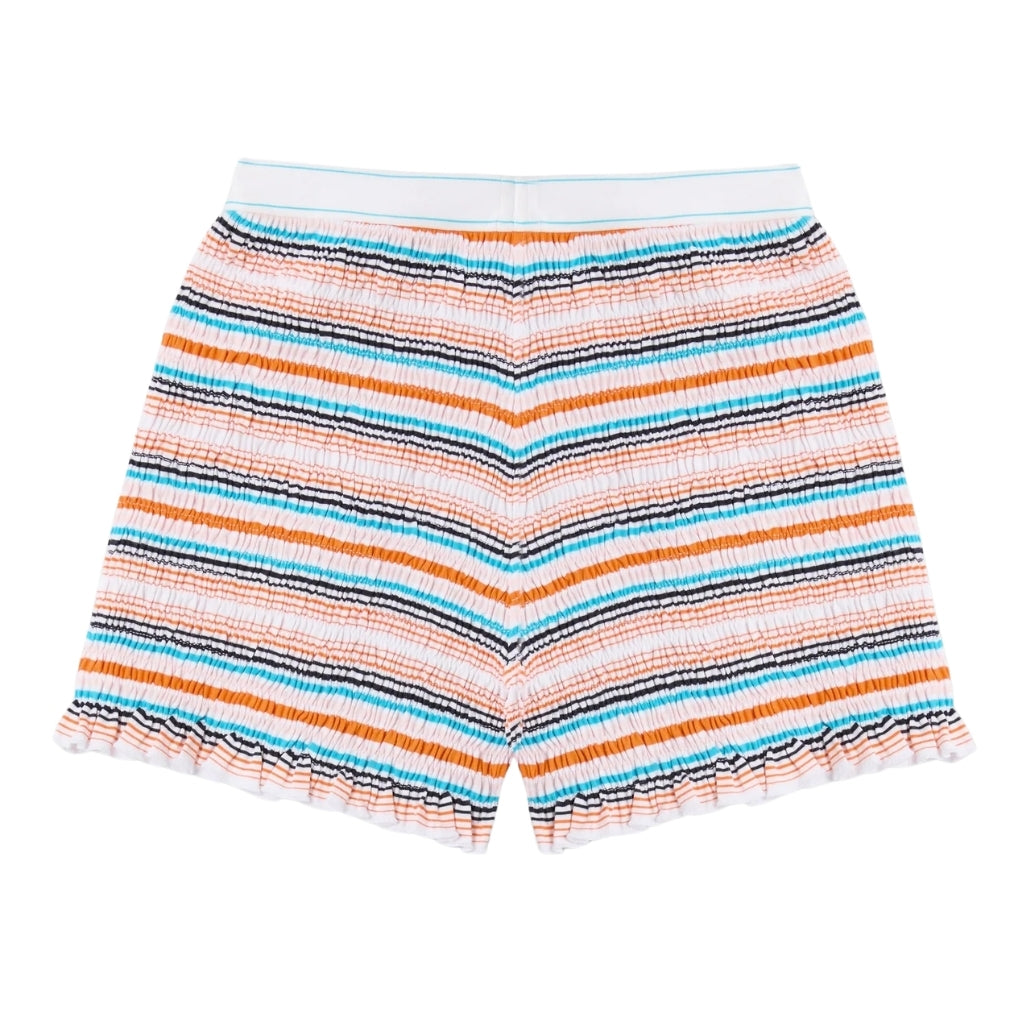 Casablanca Kids Stripe Shirred Shorts