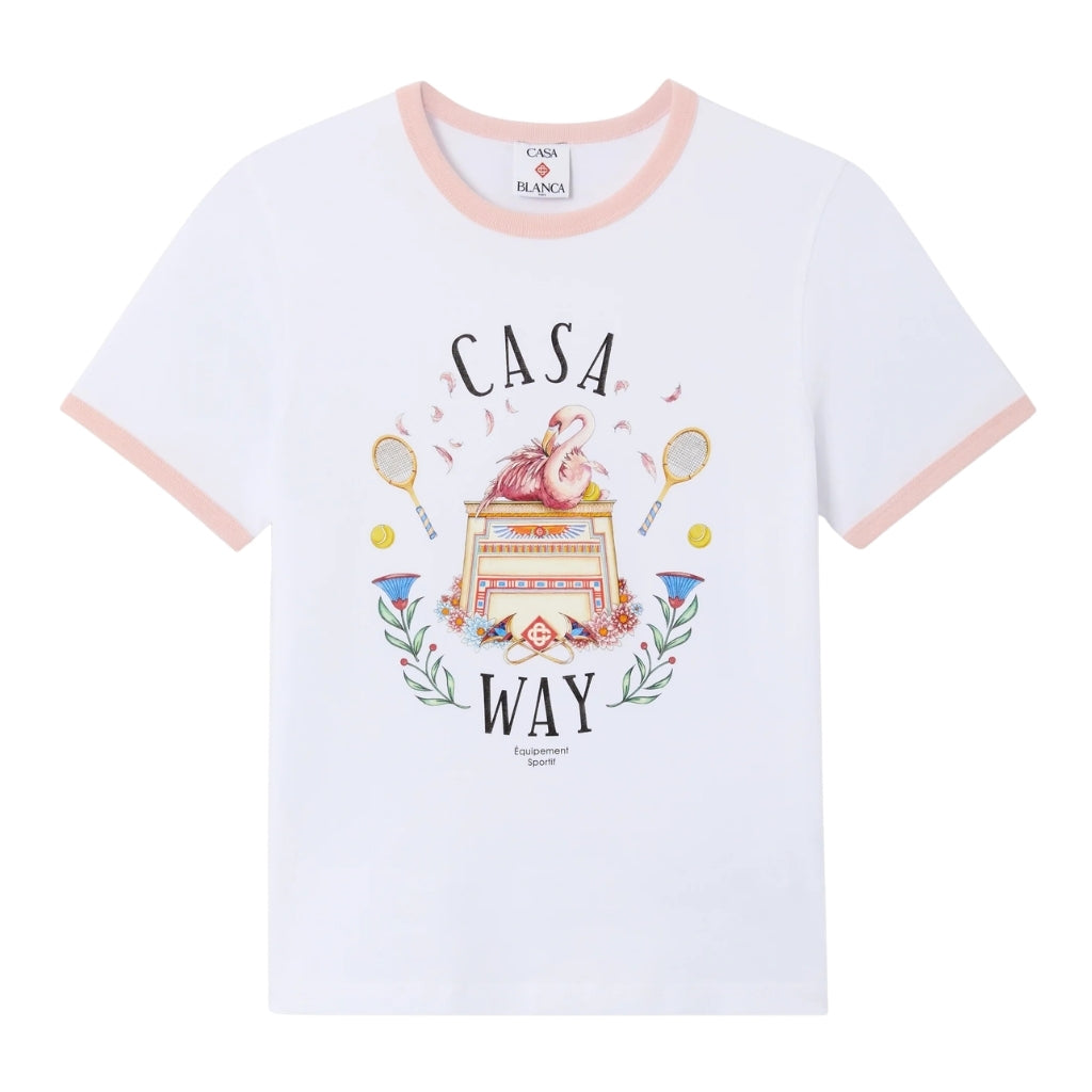 Casablanca Kids Longline Ringer Tee