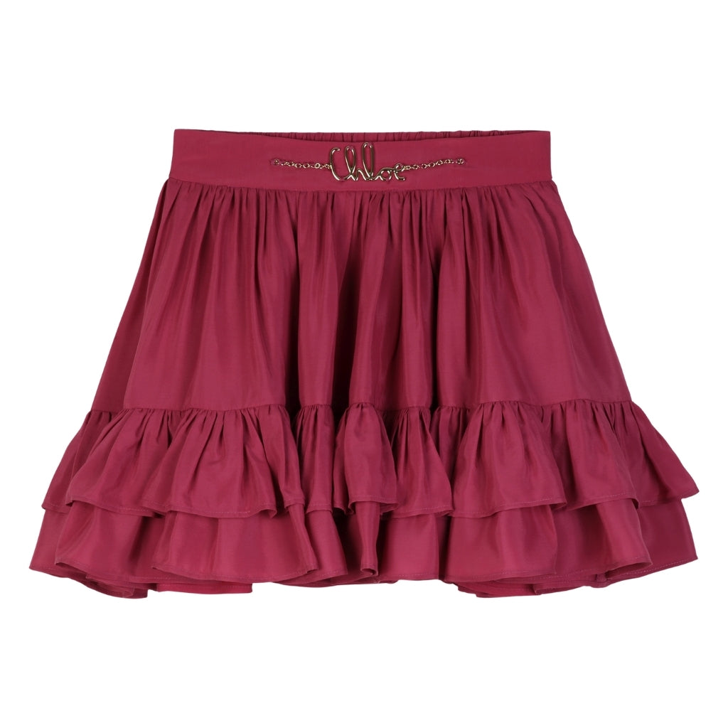 Chloé Kids Ruffled Skirt