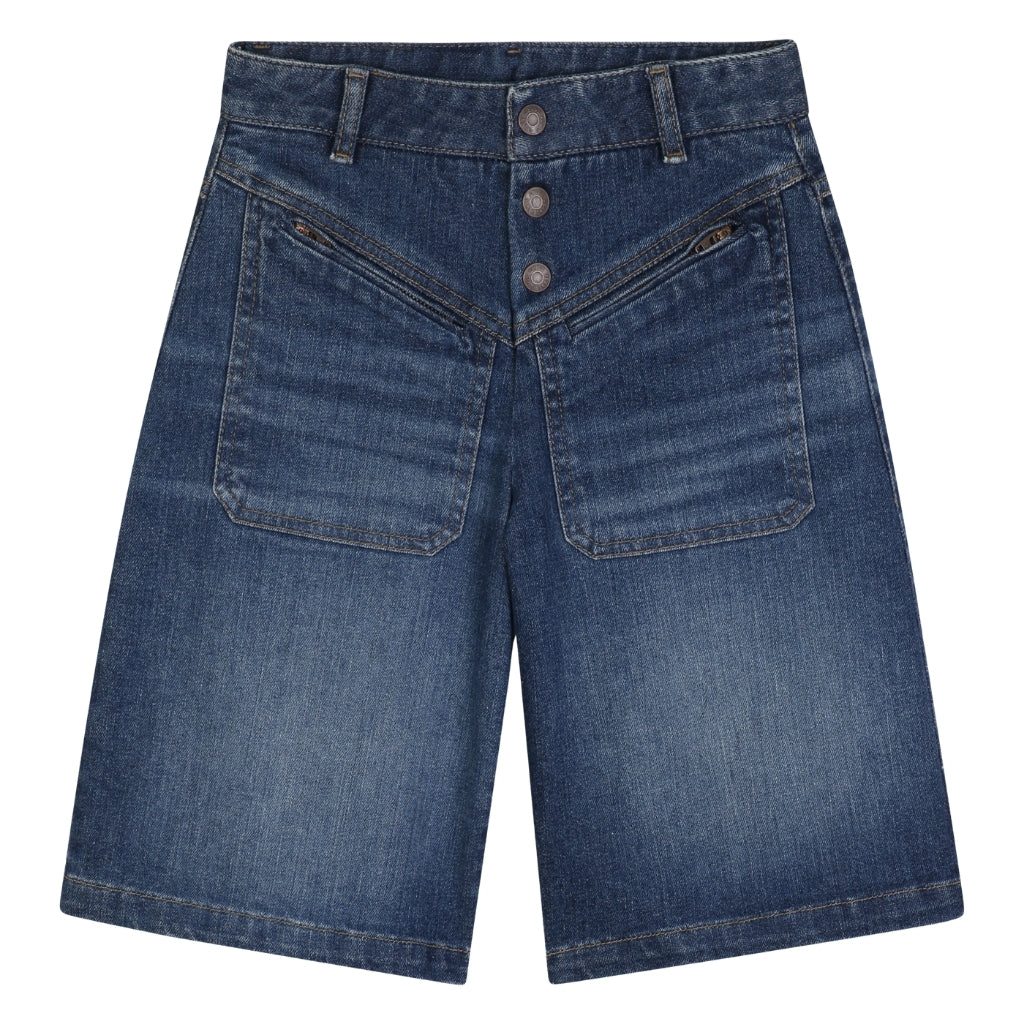 Chloé Kids Denim Bermuda Shorts