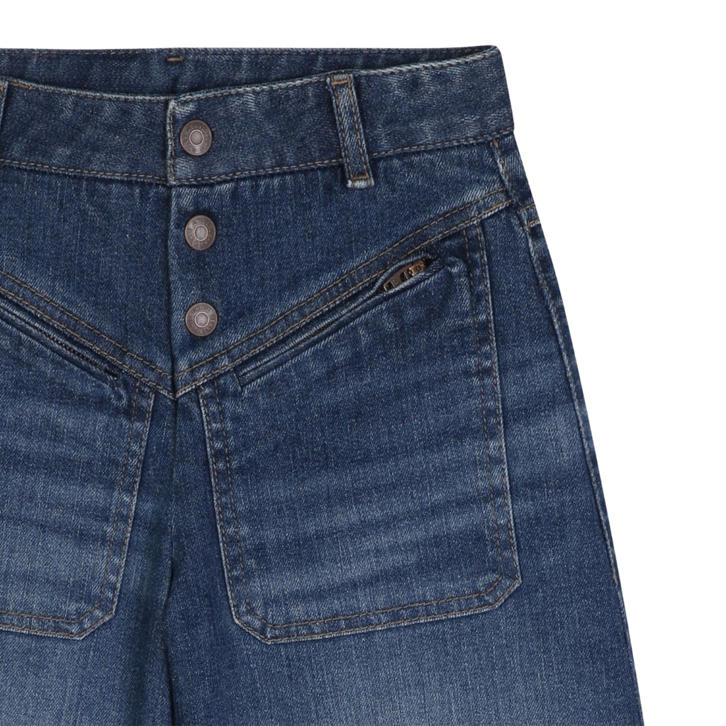Chloé Kids Denim Bermuda Shorts