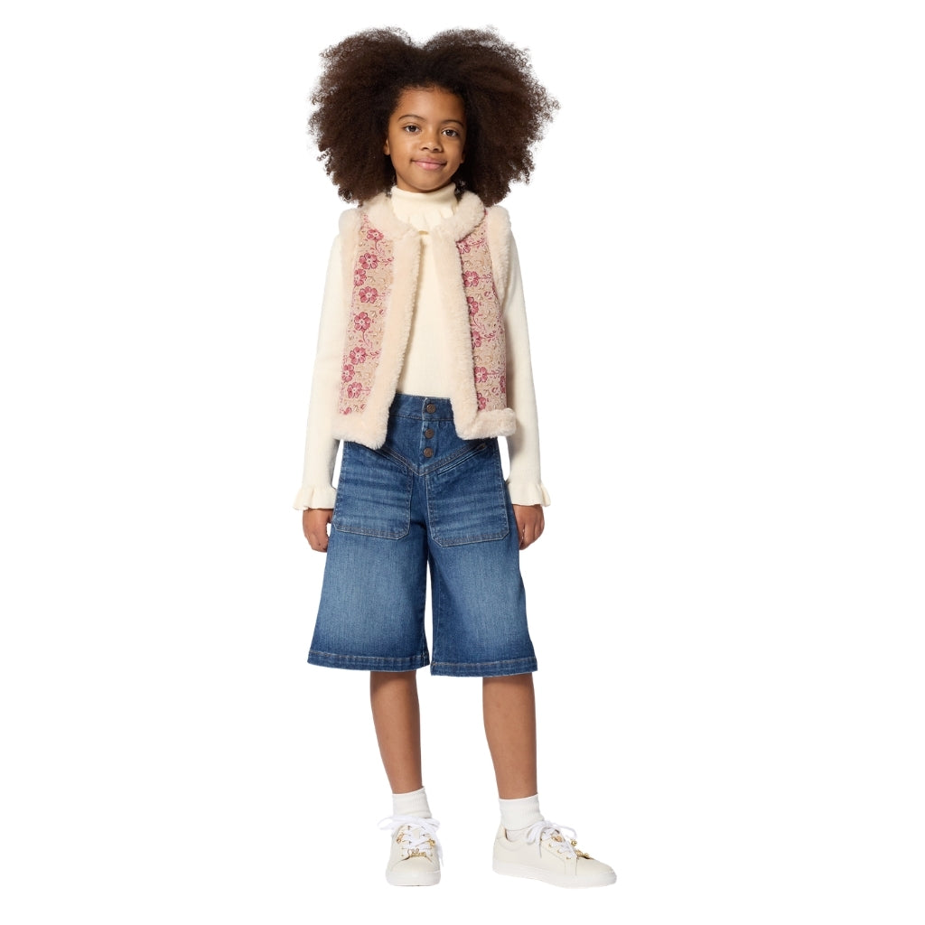 Chloé Kids Denim Bermuda Shorts