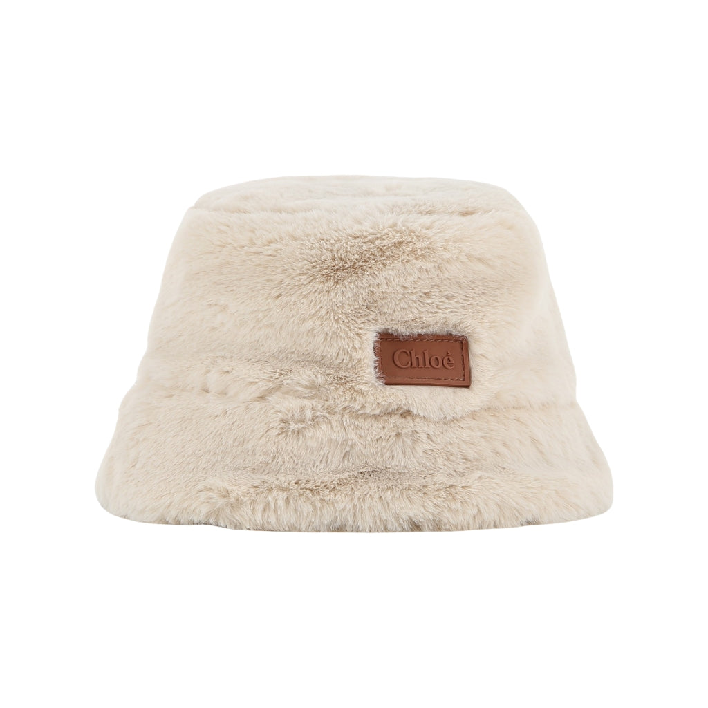 Chloé Kids Faux Fur Hat
