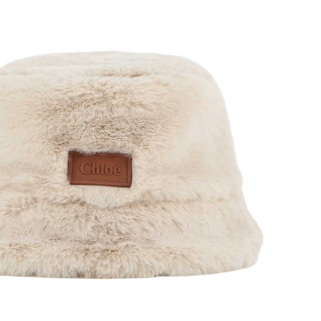 Chloé Kids Faux Fur Hat
