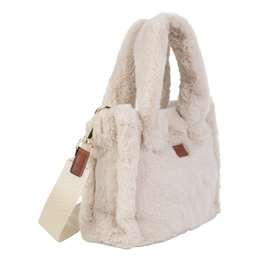 Chloé Kids Faux Fur Tote Bag