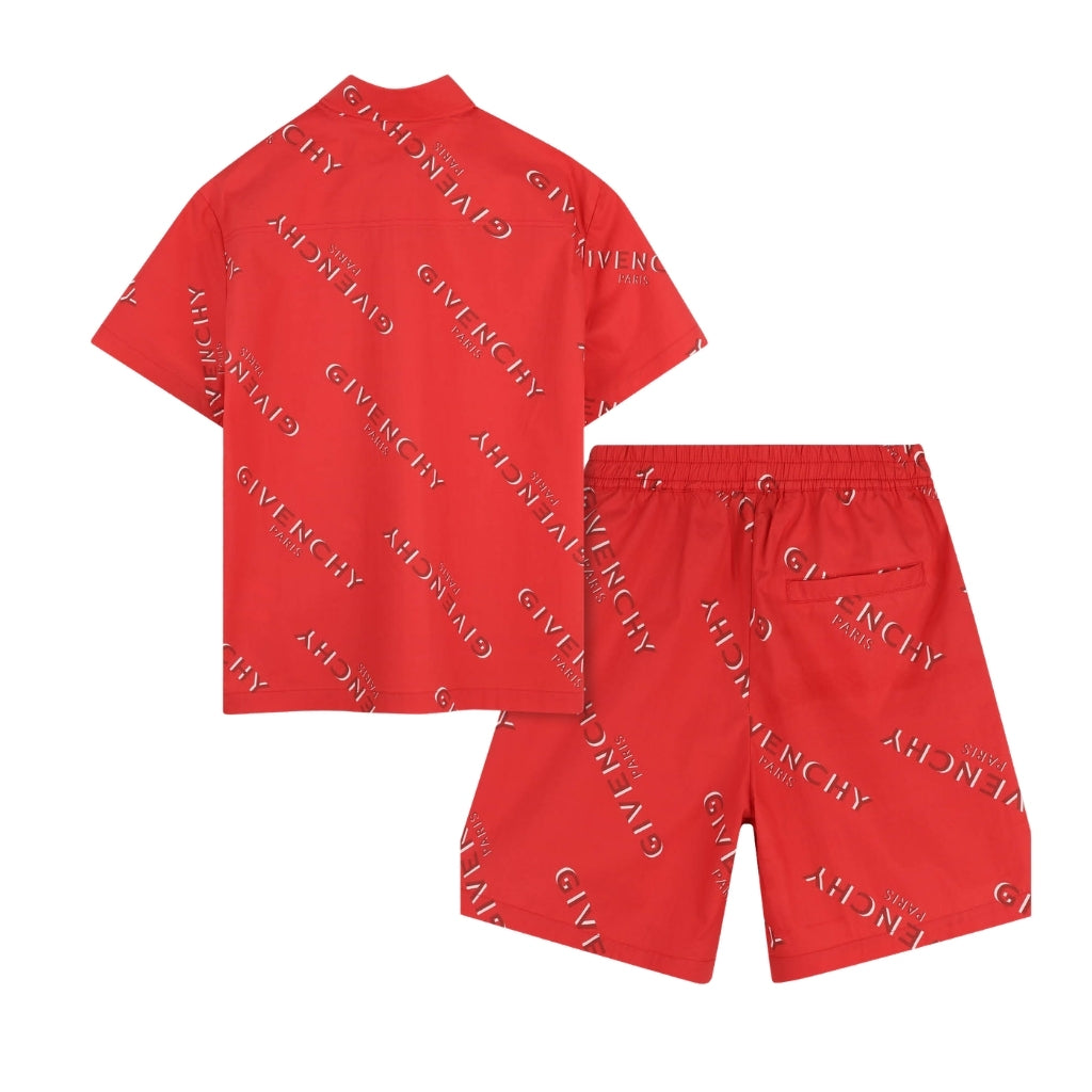Givenchy Kids Shirt and Shorts Set
