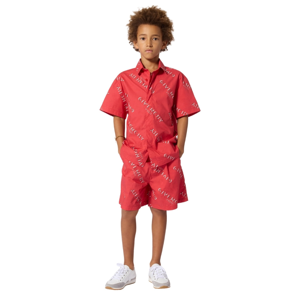 Givenchy Kids Shirt and Shorts Set