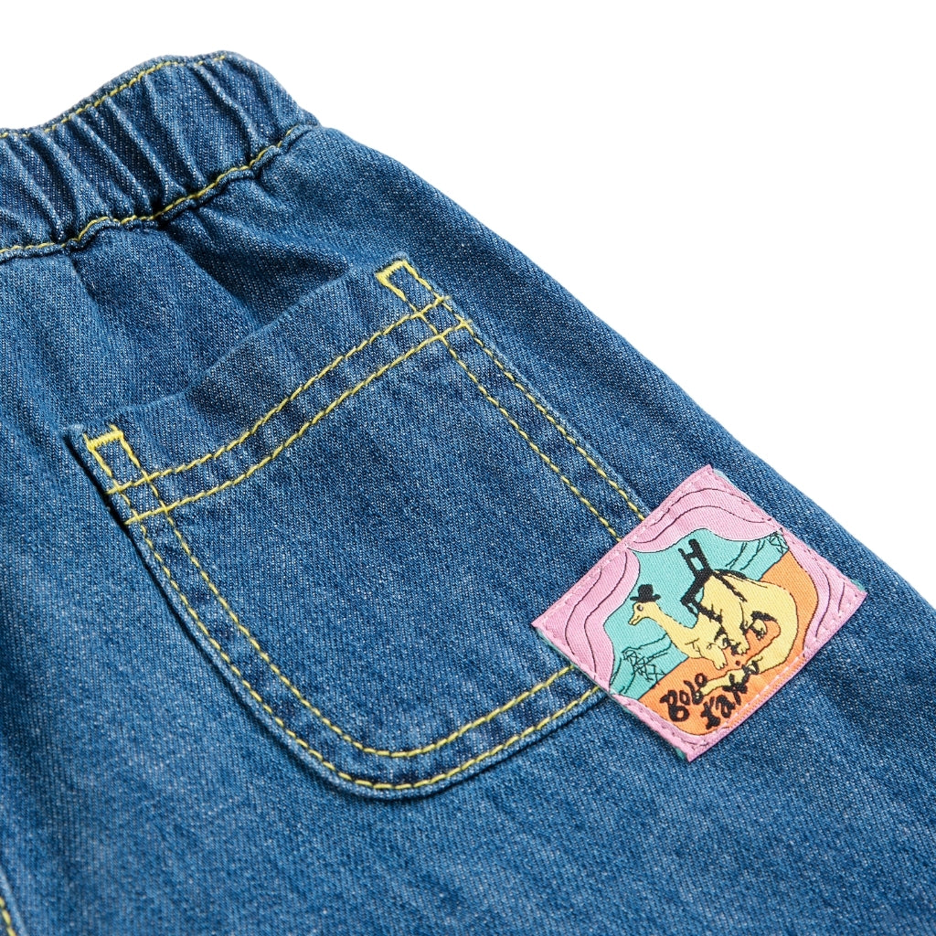 Bobo Choses Taxi Saurus Tag Denim Pants