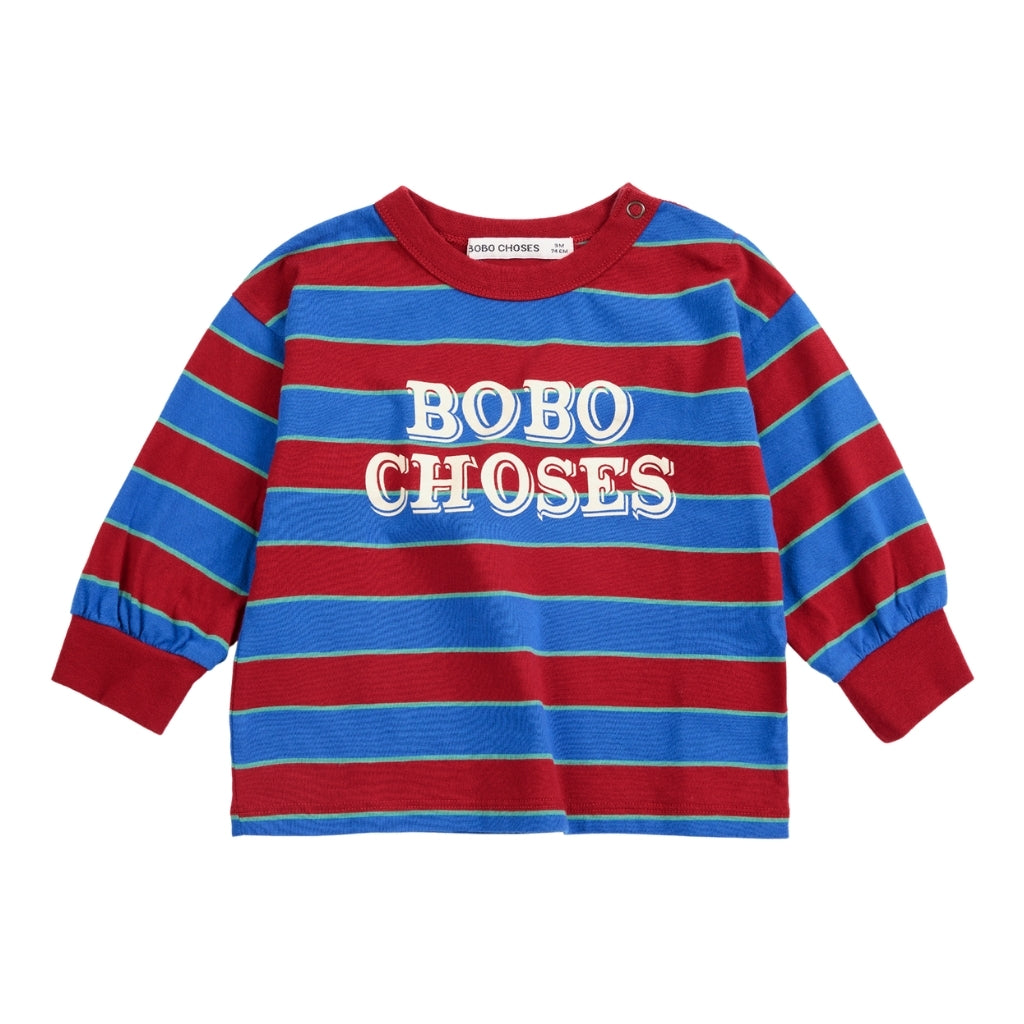 Bobo Choses Bobo Choses Embossed Stripes T-shirt