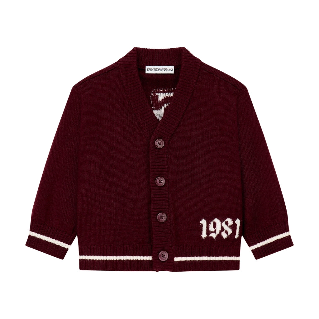 Emporio Armani Junior Graphic Cardigan