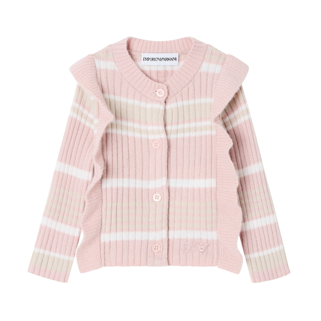 Emporio Armani Junior Striped Cardigan