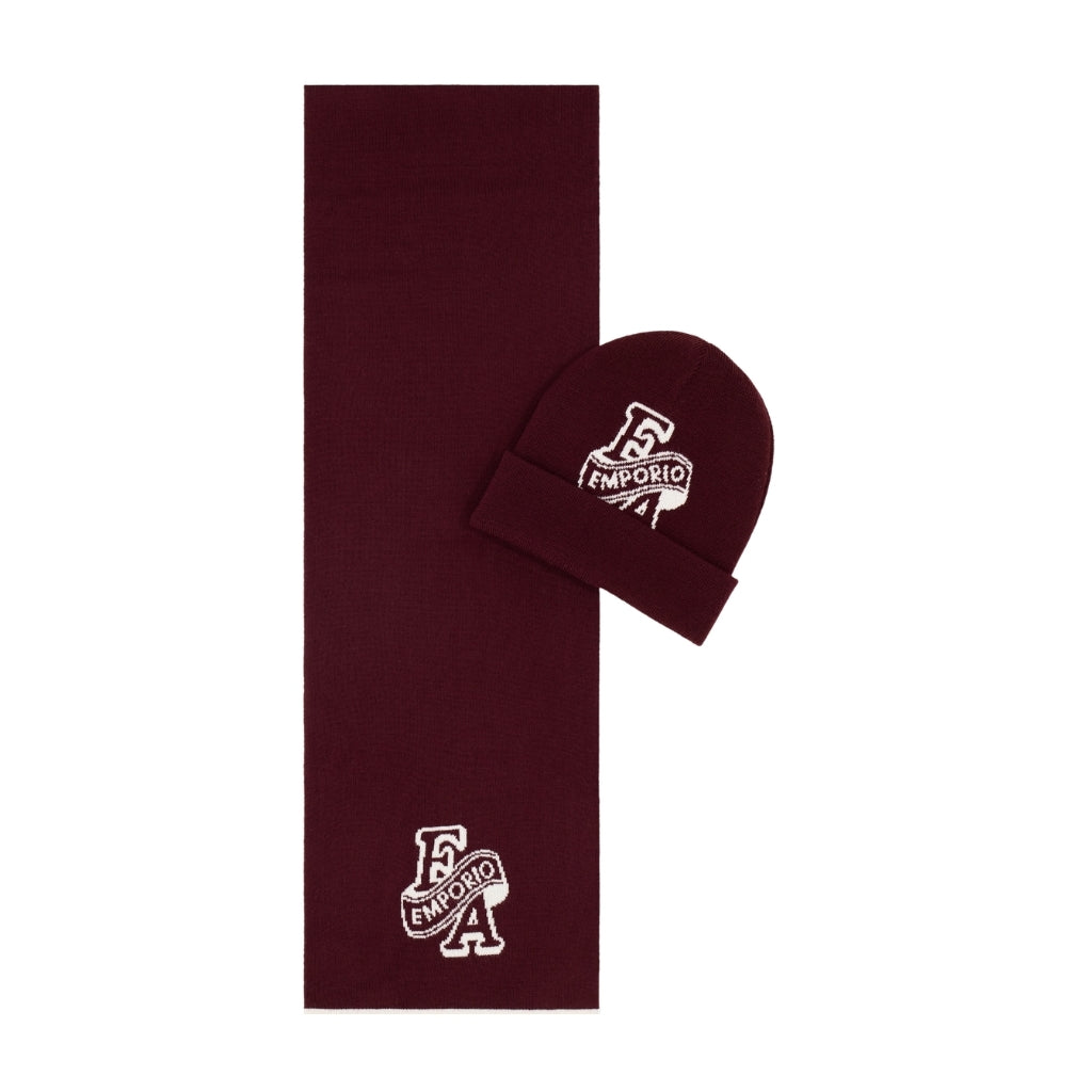 Emporio Armani Junior Scarf and Beanie Hat Set
