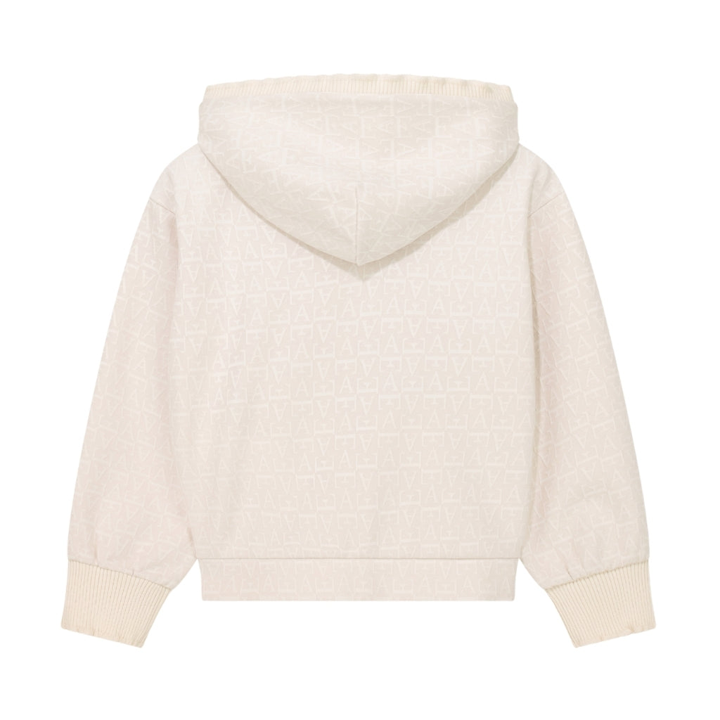 Emporio Armani Junior Hooded Zip Up Sweatshirt