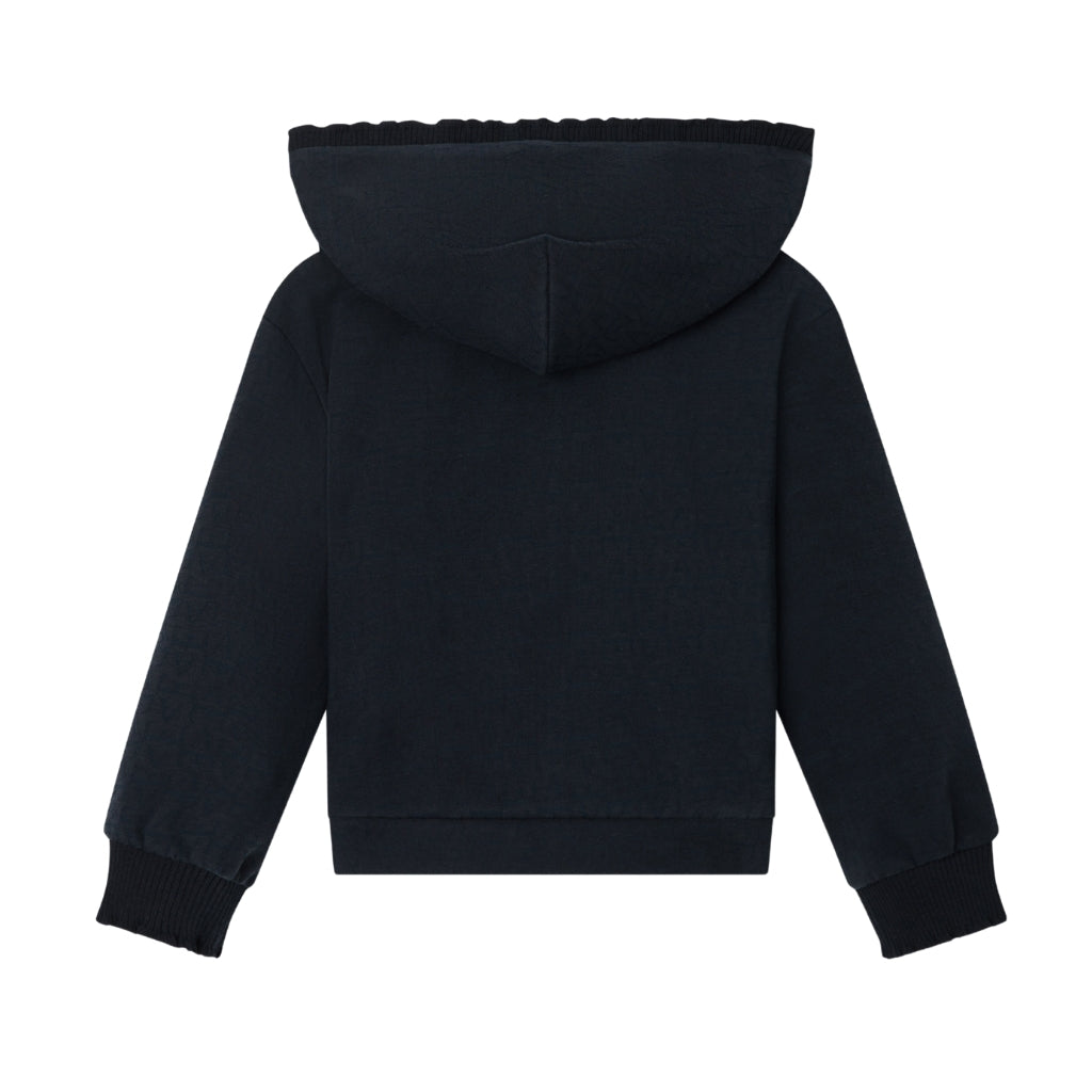 Emporio Armani Junior Hooded Zip Up Sweatshirt