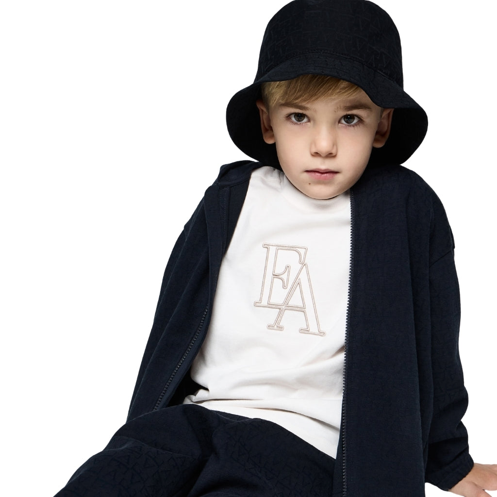 Emporio Armani Junior Logo Bucket Hat