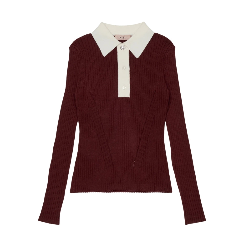 N°21 Kids Polo Knit Top