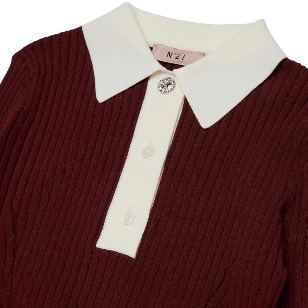 N°21 Kids Polo Knit Top