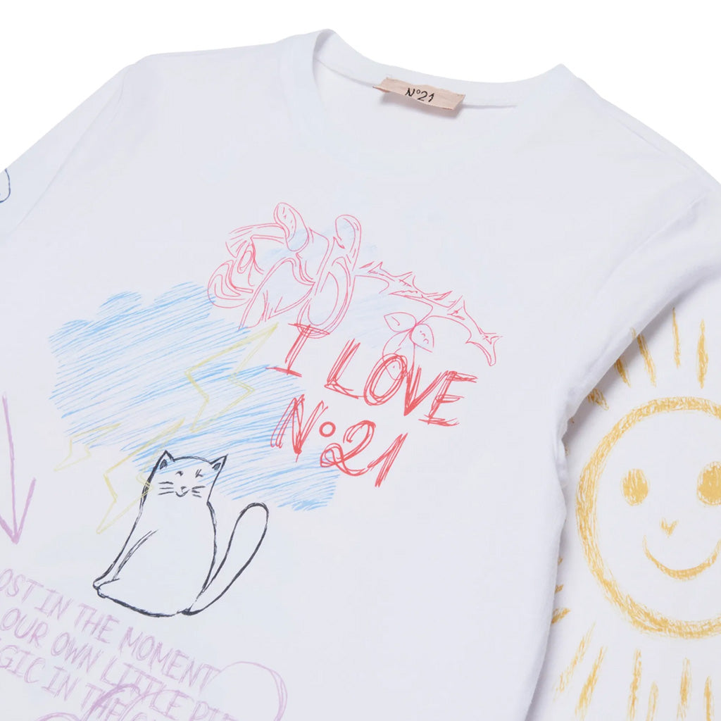 N°21 Kids Graphic Print T-shirt